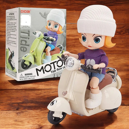 360° Rotating Stunt Tricycle for Kids with Music & Lights